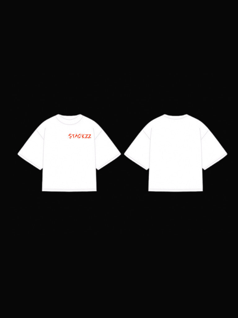White- stackzz society tee
