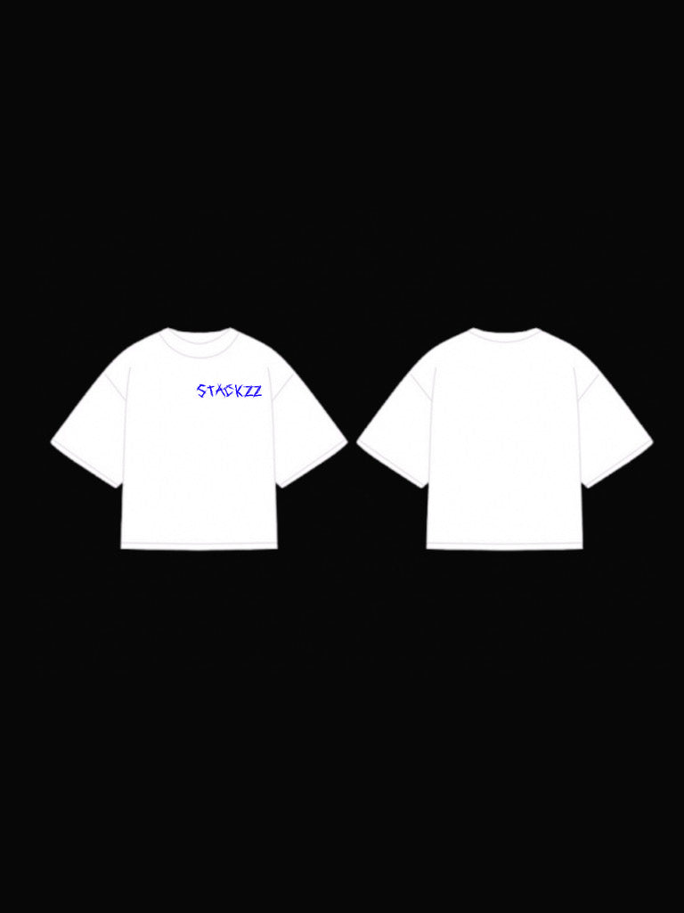 White- stackzz society tee