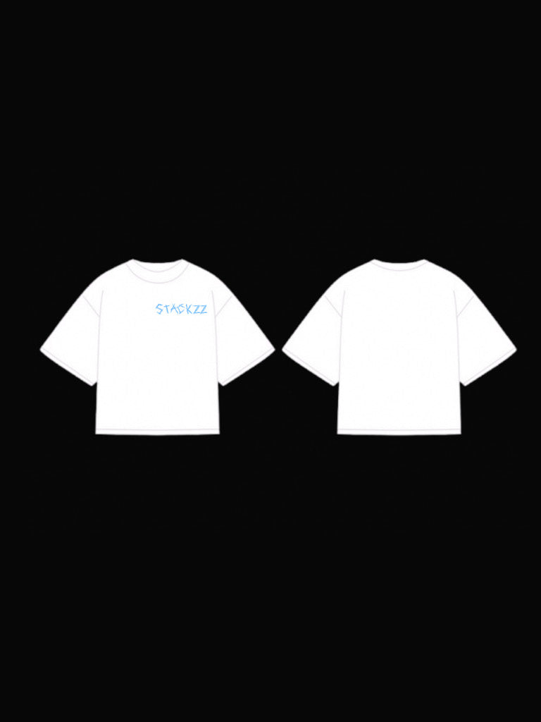 White- stackzz society tee