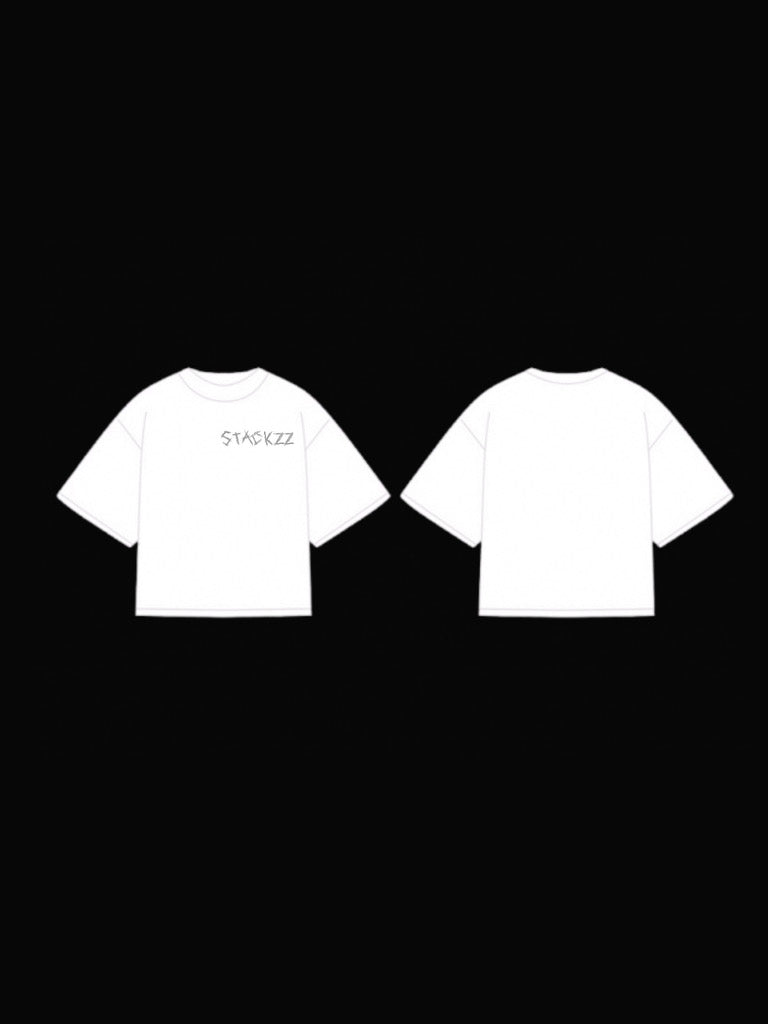 White- stackzz society tee