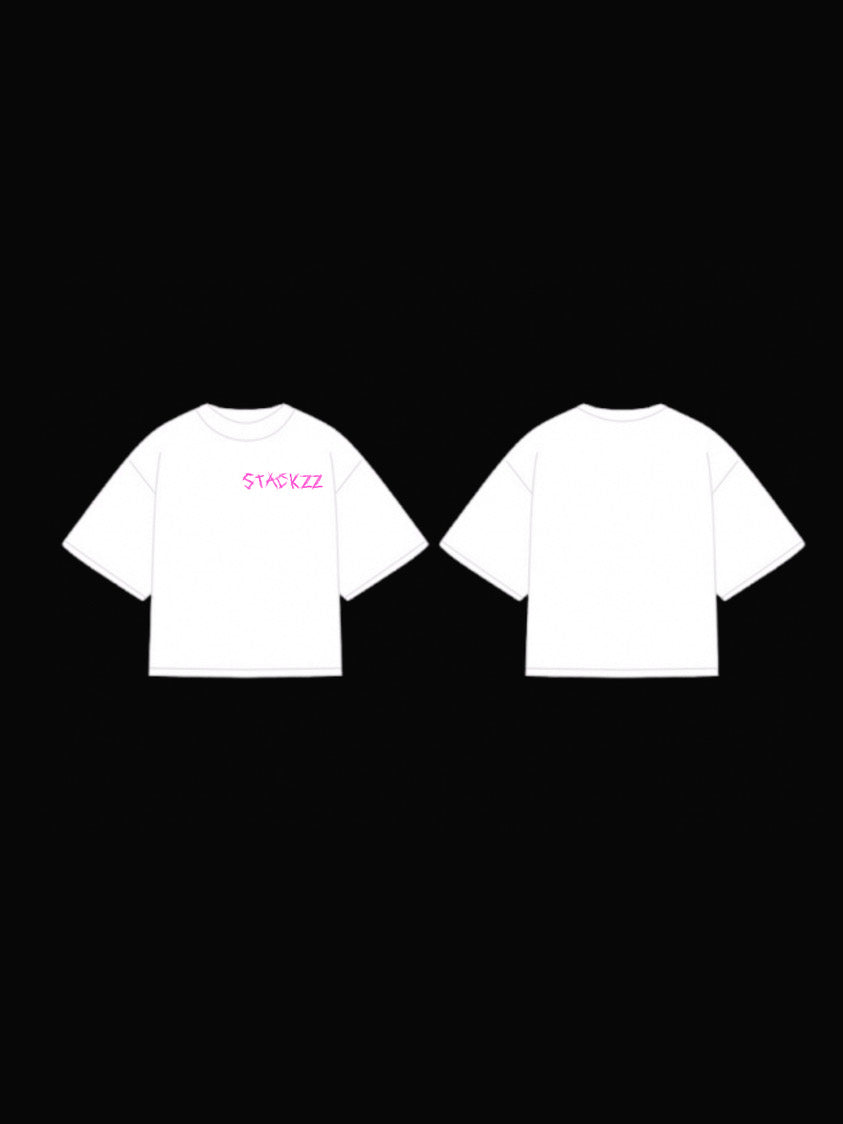 White- stackzz society tee