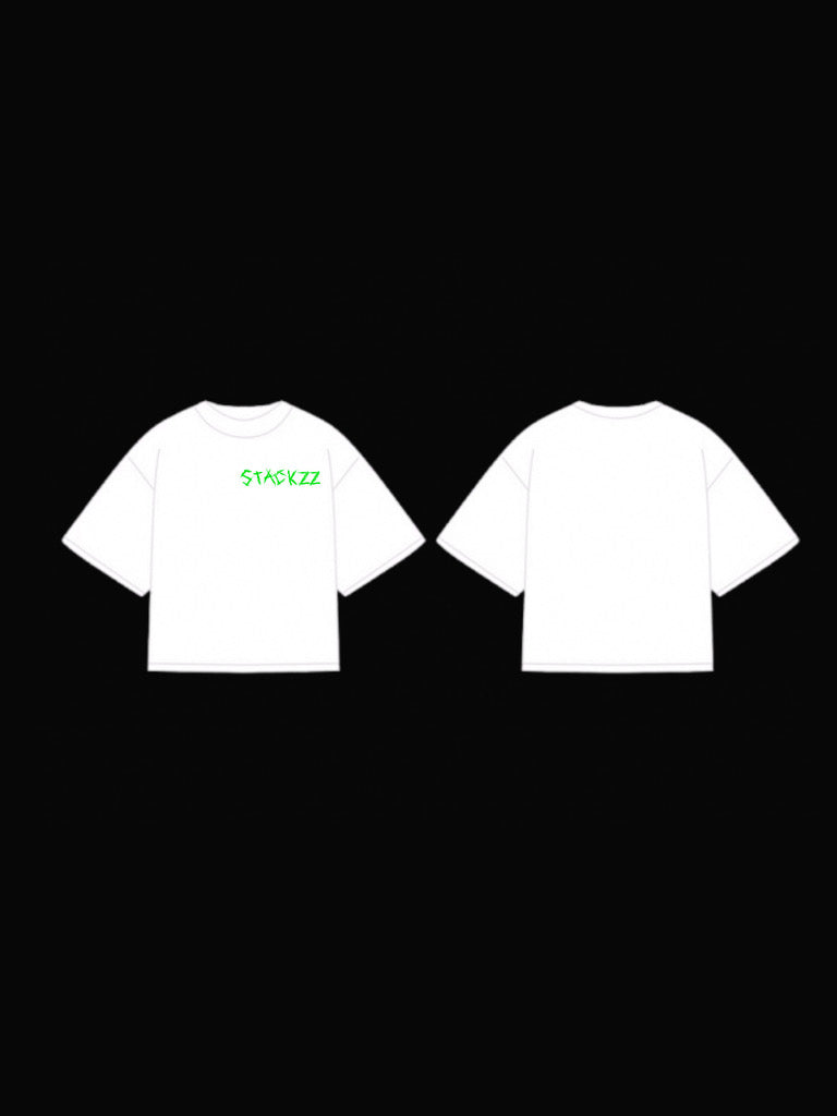 White- stackzz society tee