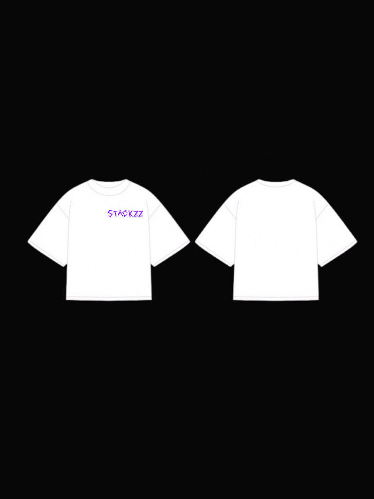White- stackzz society tee