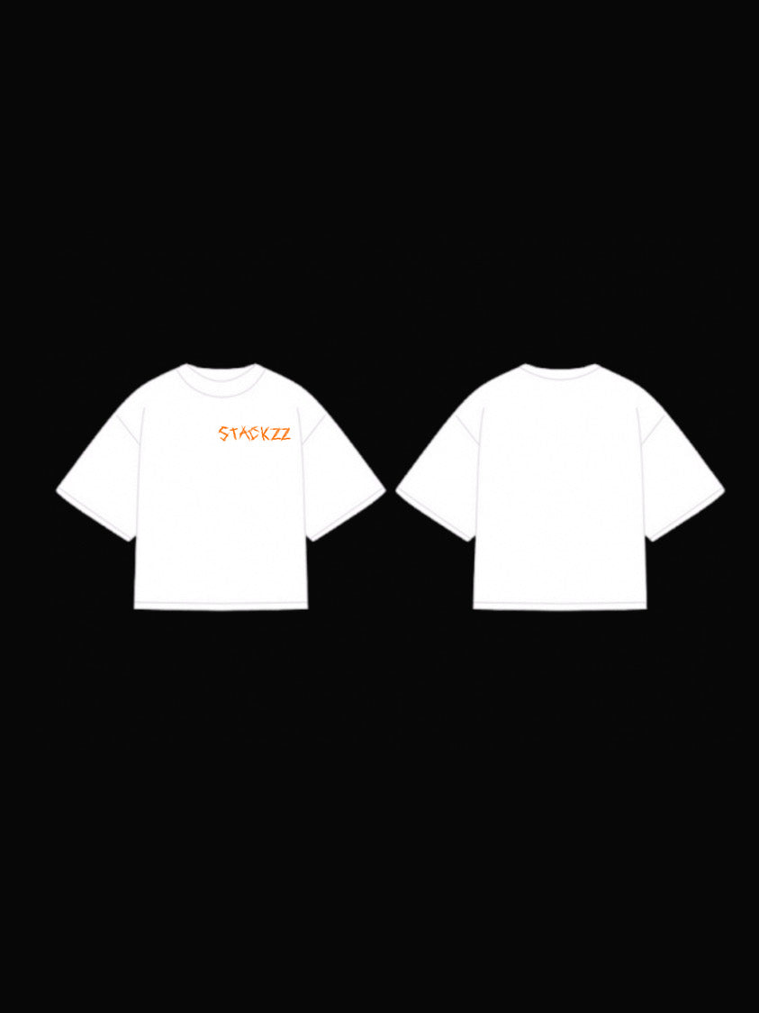 White- stackzz society tee