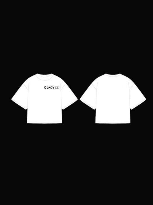 White- stackzz society tee